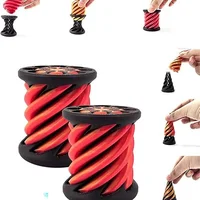 Intelligence Development Spiral Cone Fidget Toy Spiral Cone Fidget Toy 3D Printed Helix Screw Rotating Toys Stress Reducing Tool 2