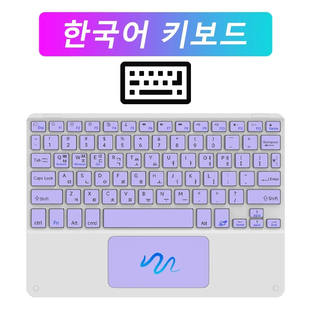 Premium Bluetooth Touch Keyboard with Mouse for Tablets and Smartphones