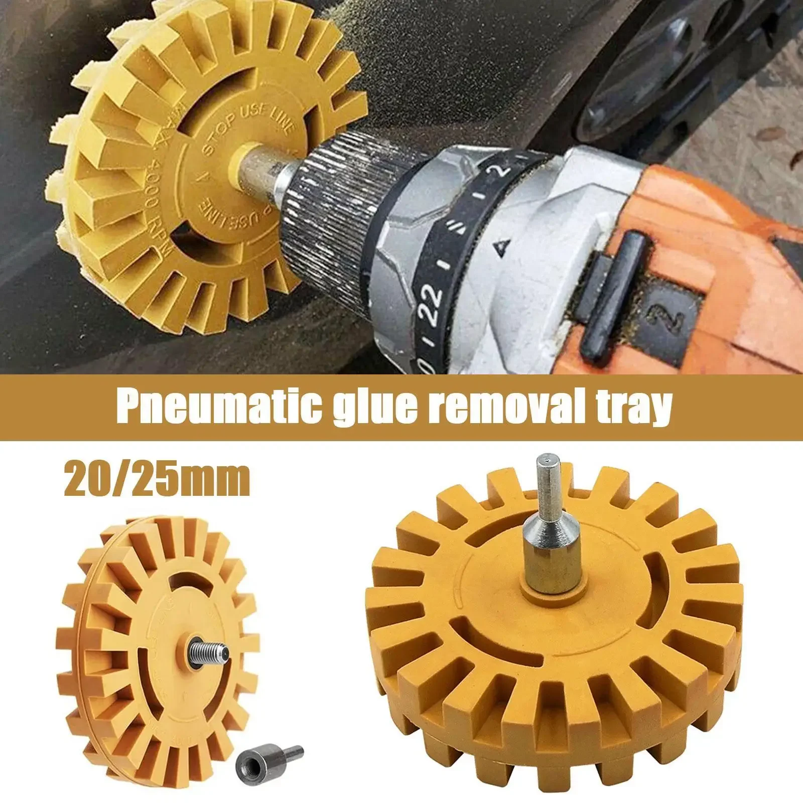 Car Sticker Remover Pneumatic Rubber Eraser Wheel Pad