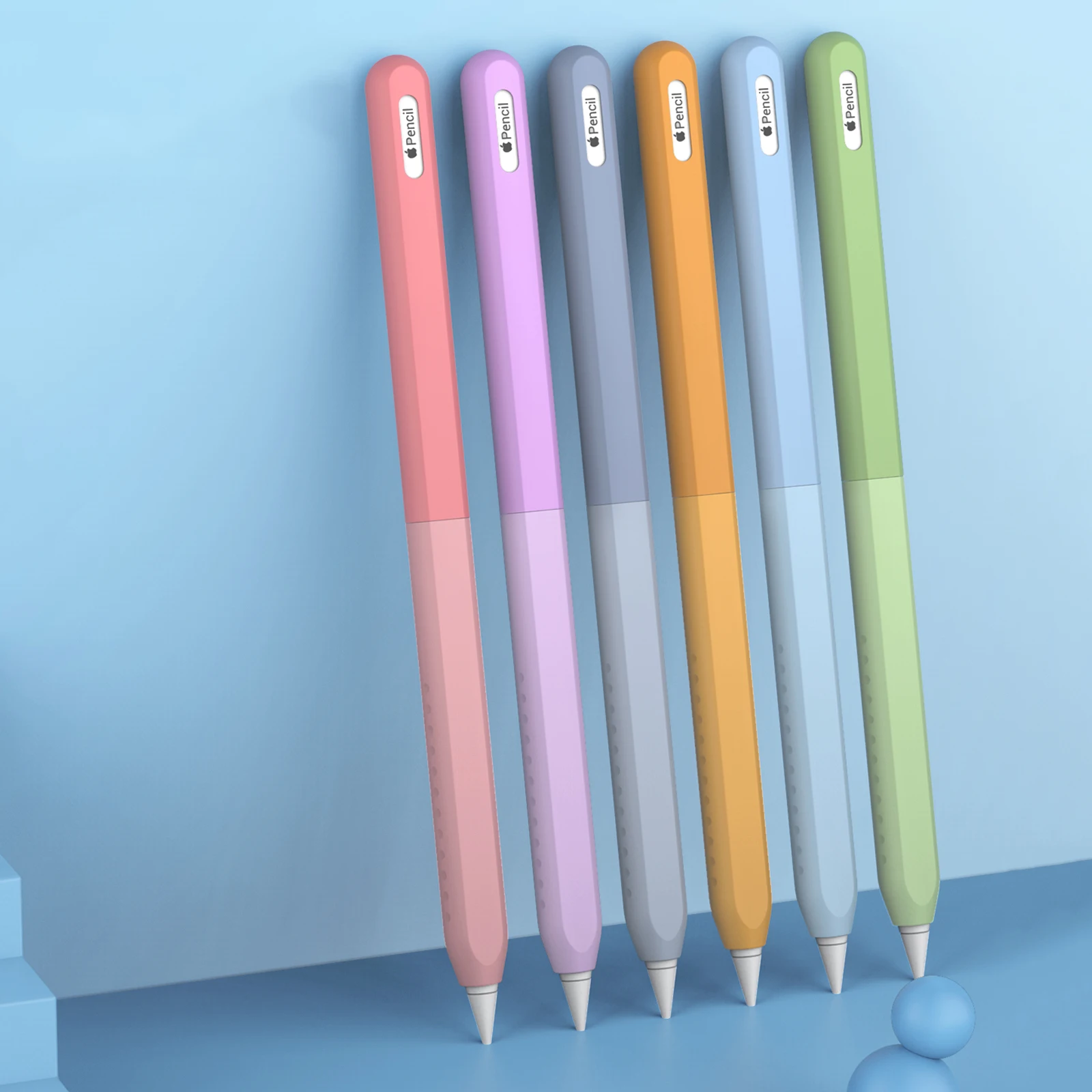 Per Apple Pencil 2 Custodia Protettiva Custodia Morbida In Silicone 2Nd Gen Tablet Pencil Portable Touch Stylus Pen Pouch Per Apple Pencil 2