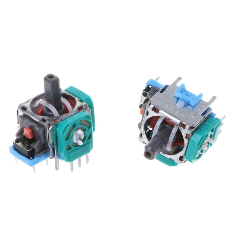 2Pcs 3D Analog Axis Joystick Module Potentiometer With Black Thumb Sticks For Playstation 4 Ps4 Controller Repair