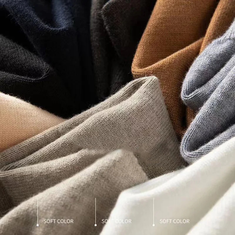 Women's 100% Pure Wool  Slim Pants High Waist  Autumn and Winter Cashmere Casual Knitted Pencil Pants Korean Thick Casual pants 6