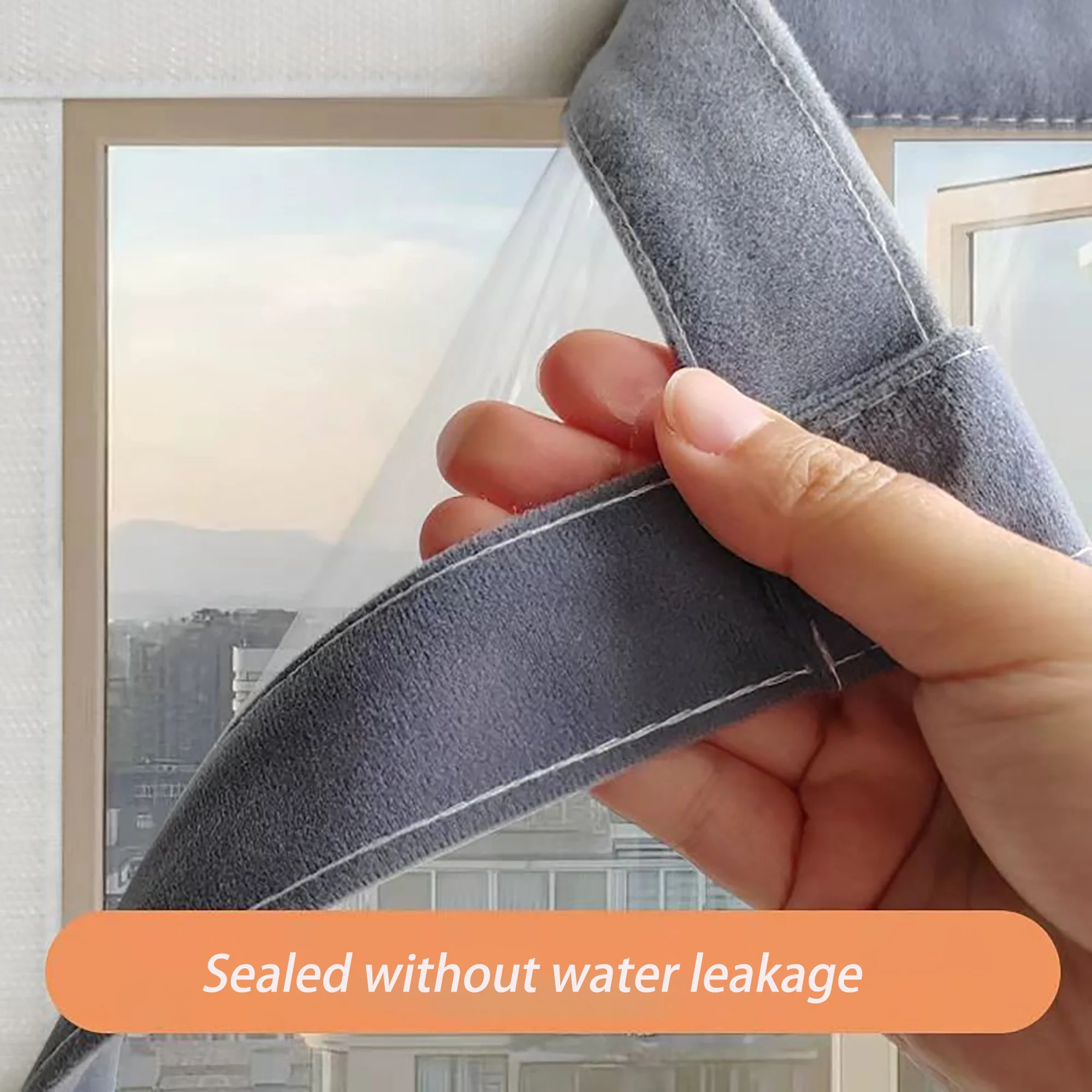 Gray edge windproof window, insulated window, energy-saving transparent film, window insulation film, curtain, screen window