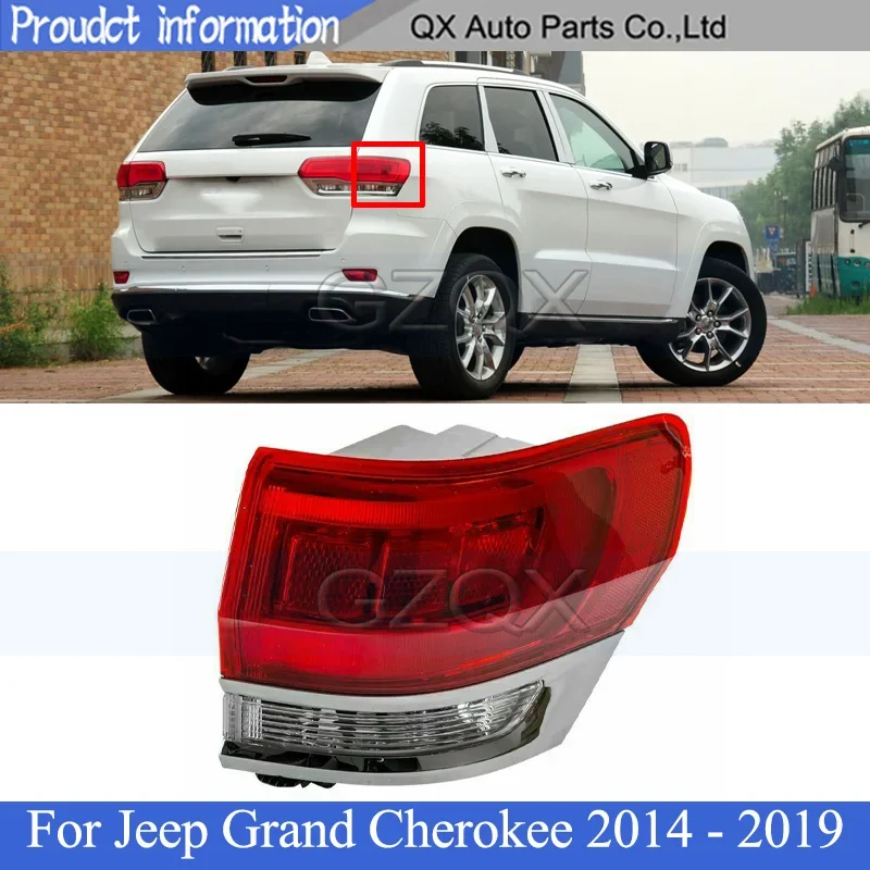 

CAPQX Outer Rear Bumper Taillight Taillamp For Jeep Grand Cherokee 2014-2019 Rear Tail light Tail lamp Brake Light