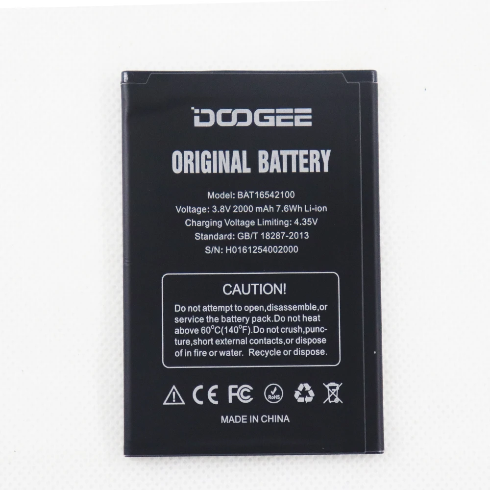 

ISUNOO 2000mAh BAT16542100 Battery For DOOGEE X9 MINI 5.0inch