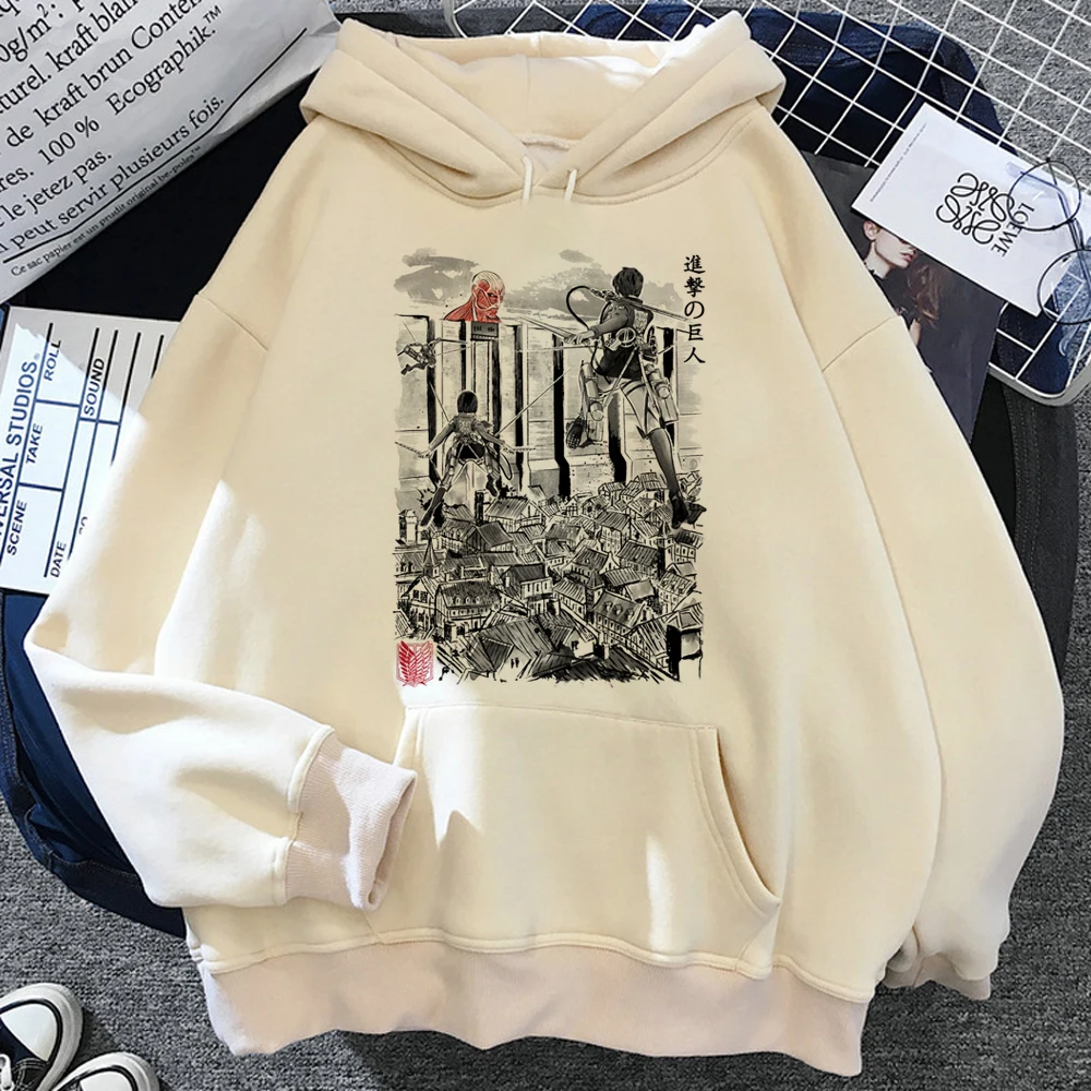 

Attacke Attack on Titan hoodies women 2023 Kawaii long sleeve top Hood sweater female Kawaii sweater