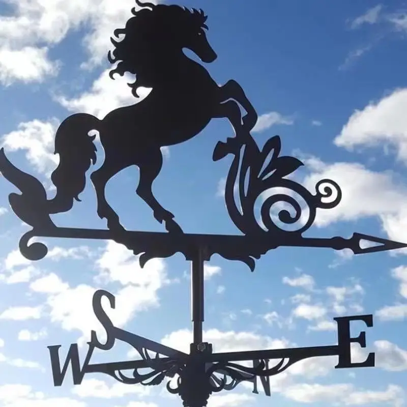 Weather Vane New Sailing Wind Vane Metal Silhouette Decoration Handicraft Decoration Metal Garden Courtyard