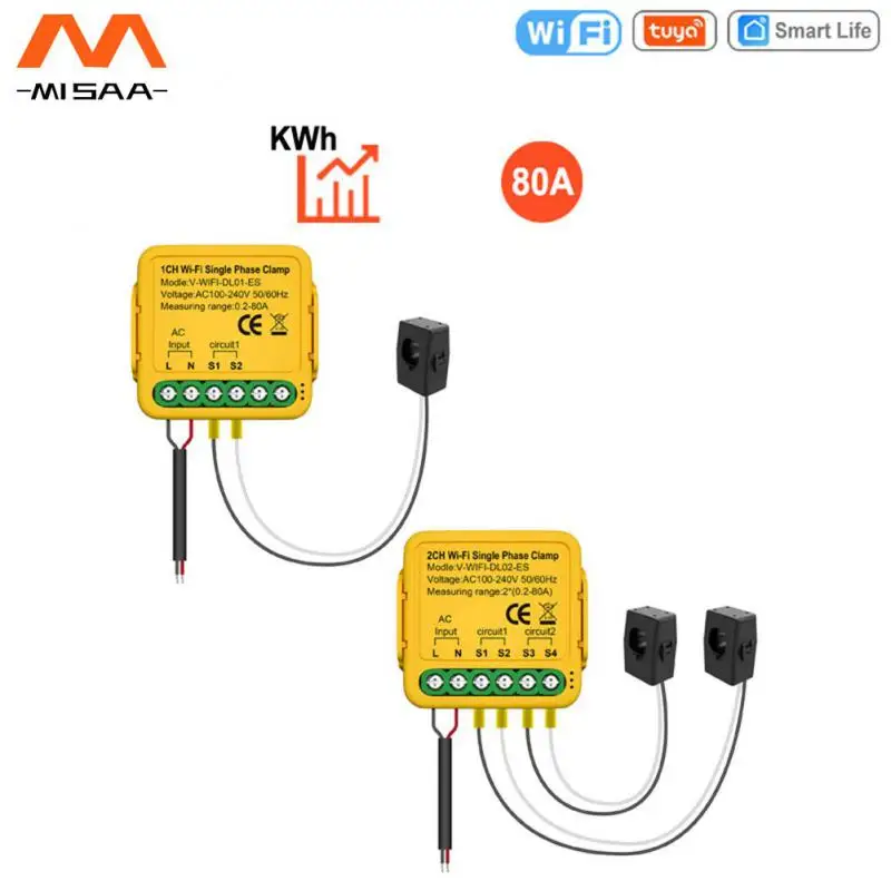 

Tuyasmartlife80a Reliable Energy Saving Real-time Monitoring Power Consumption Analysis Smart Control Power Monitoring Efficient