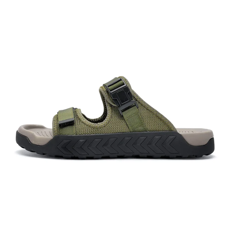 Men Sports Slippers Outdoor Thick Bottom Breathable Slippers Beach Sandals Summer Casual Shoes Men Comfortable Sandals soft slippers,summer slippers,closed toe sandals,anti slip sandals