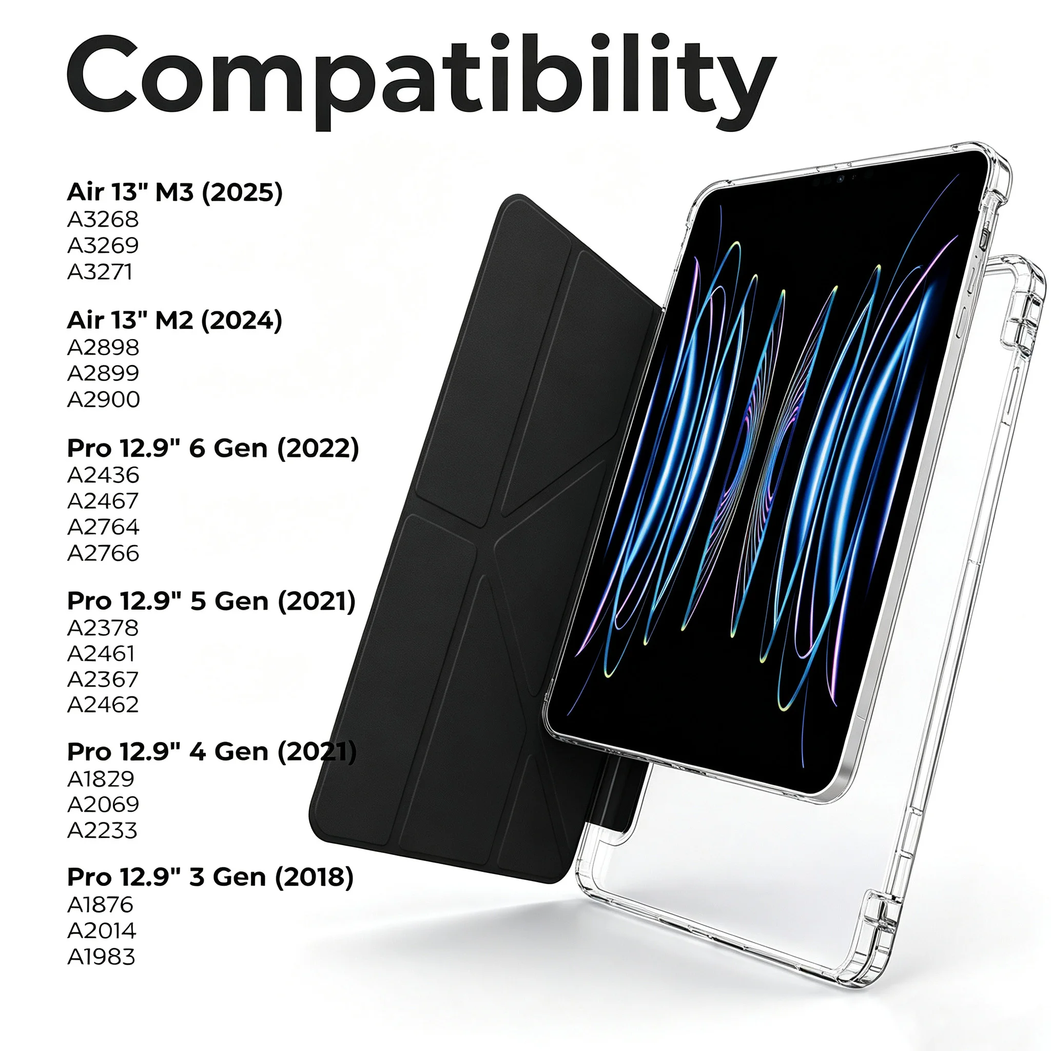 Universal Smart Cover Tablet Case with Versatile Stand and Premium Protection