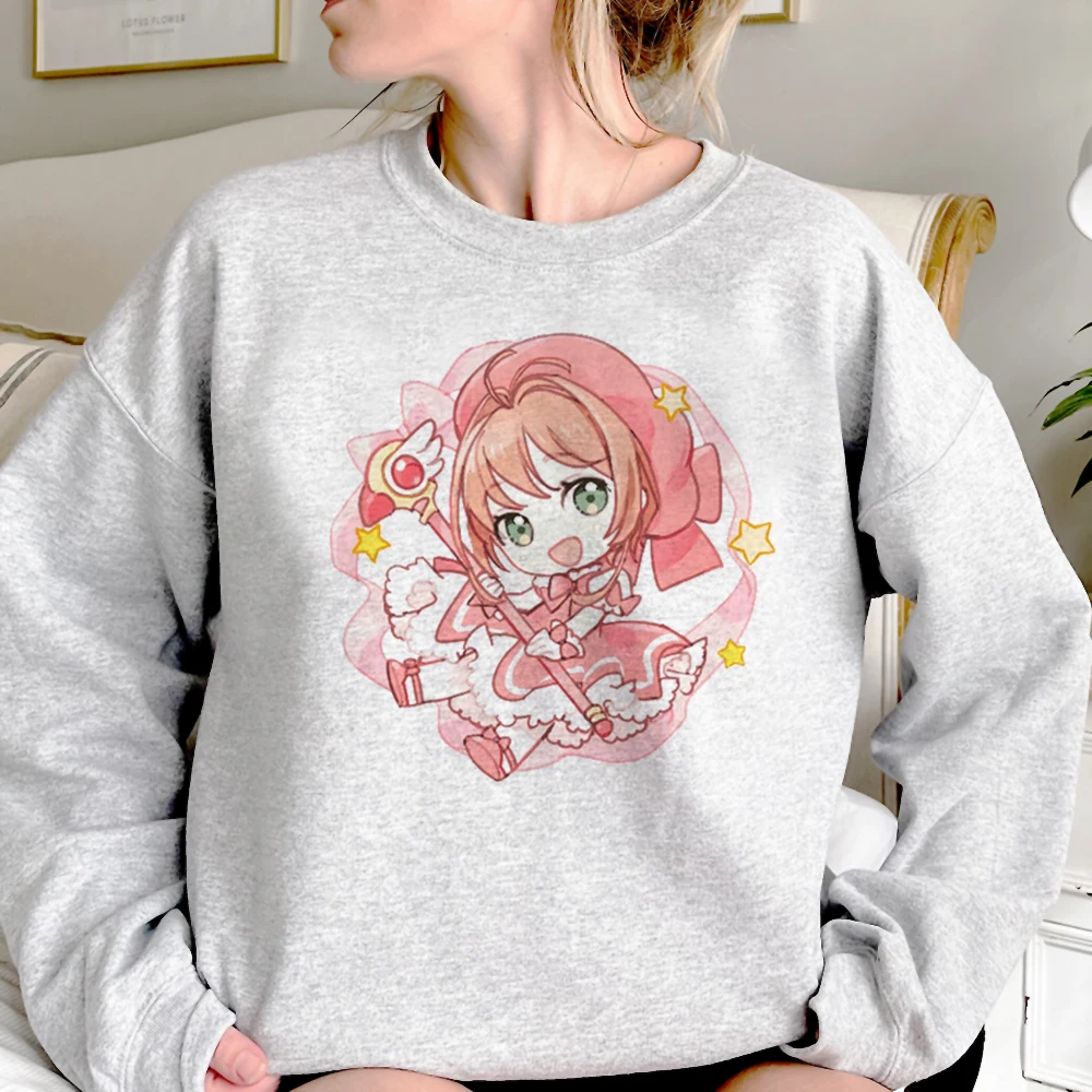 

Женские толстовки с капюшоном Cardcaptor Sakura в Корейском стиле, Зимний милый женский топ с длинным рукавом, спортивный костюм, 2023