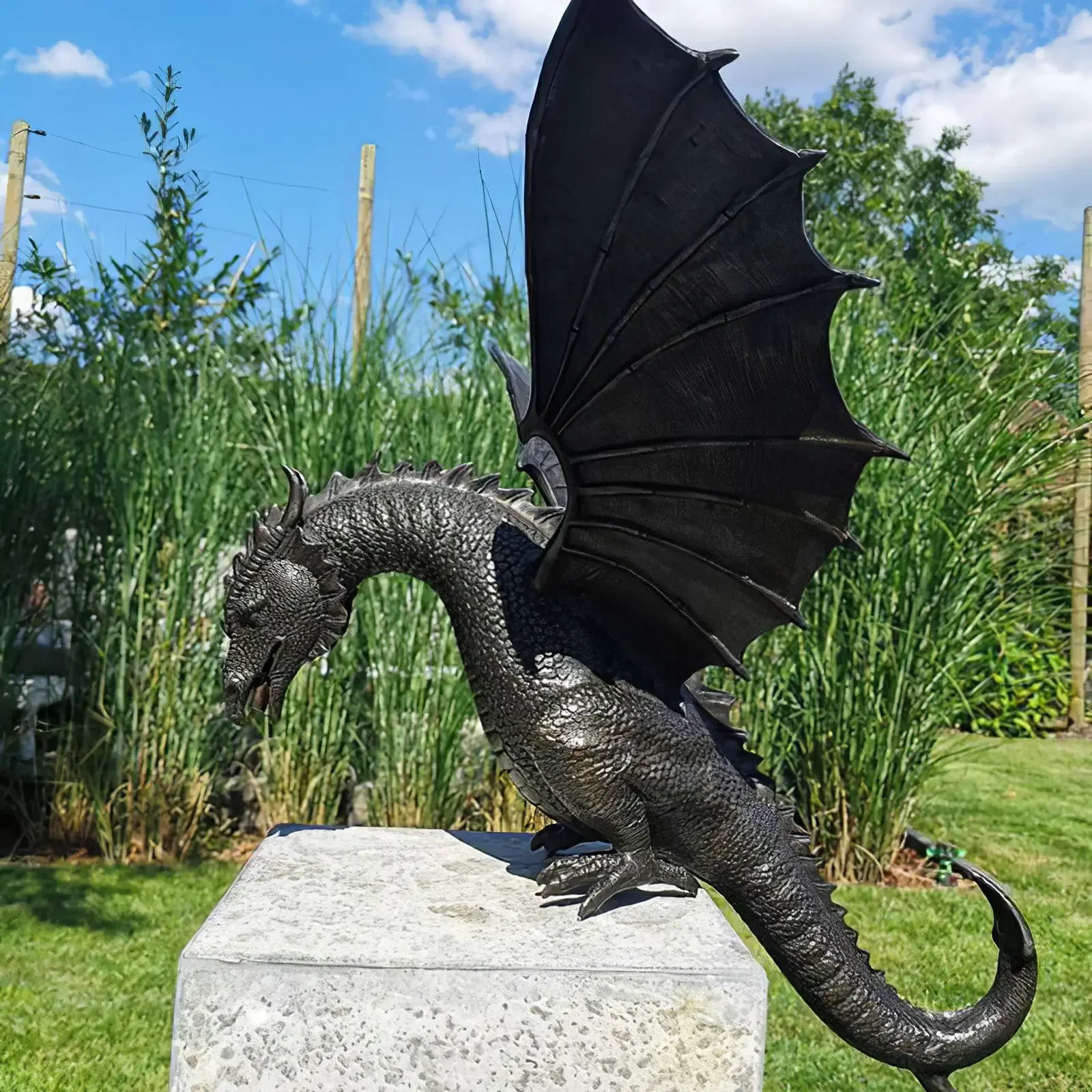 Solid Bronze Water Feature , Gothic Garden Garden Statue Resin Sculpture for Home Outdoor Decoration Statue/Fountain Dragon Cast
