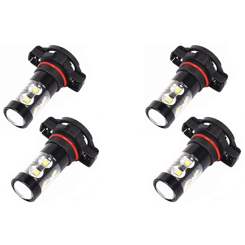

4X 50W 5202 H16 6000K POWER Super White LED Fog Lights Driving Bulbs DRL