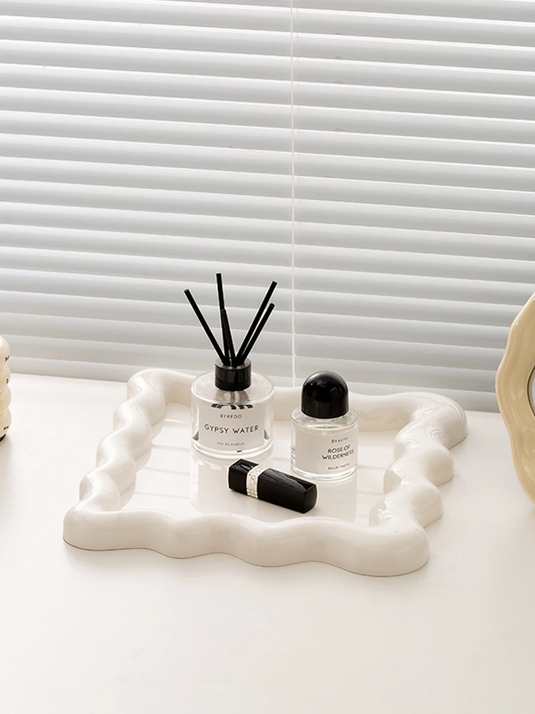 Home storage square Ripple tray storage tray
