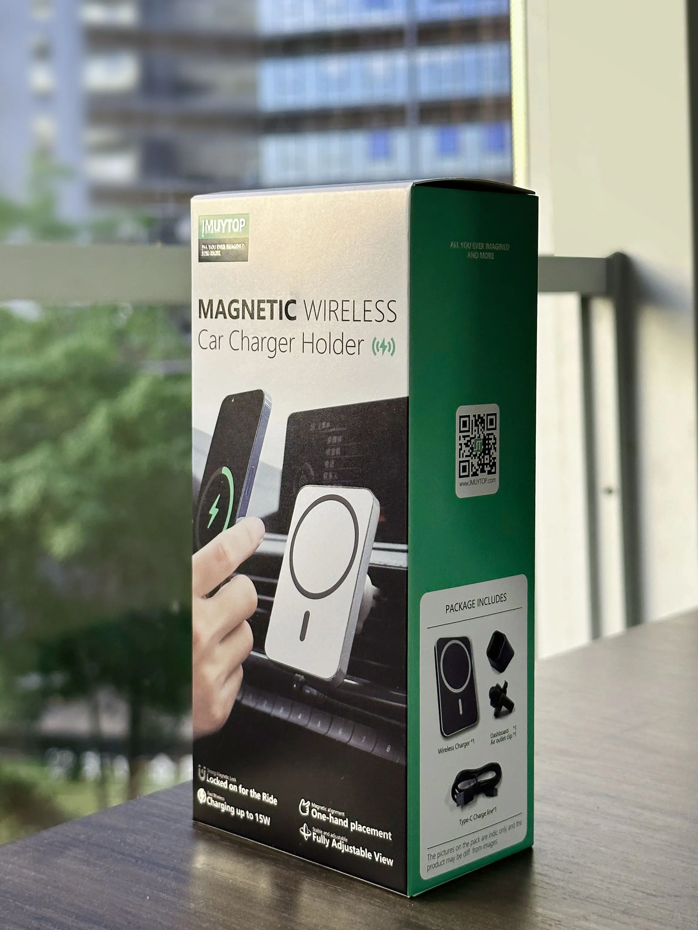Montagem Magnética do Carregador de Carro sem Fio Telefone Adsorvível para Iphone 15 14 13 Pro Max 15w Carregamento Rápido Suporte do Quadro de Liga - Image 3