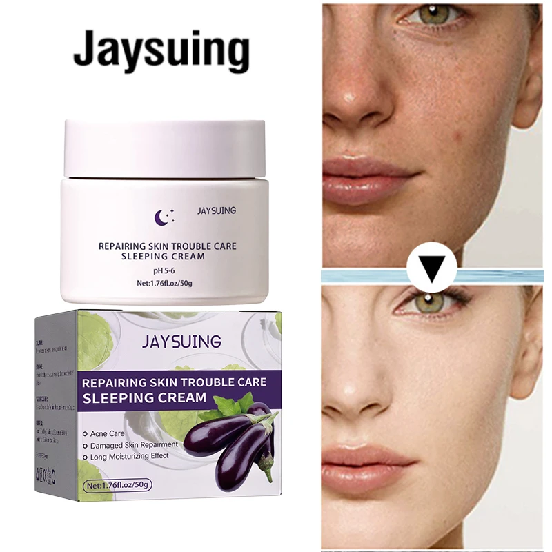 

Moisturizing Facial Night Cream Repair Redness Swelling Sensitive Skin Barrier Acne Brighten Skin Tone Korean Skin Care Products