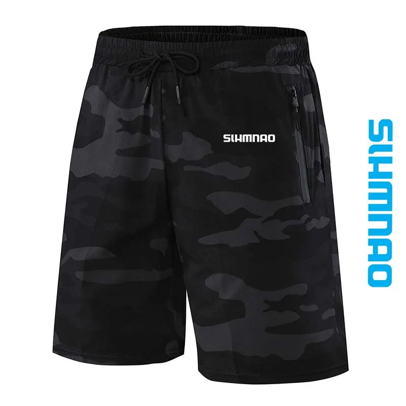 Summer Men's Outdoor Sports, Running, Quick Drying Shorts, Cycling, Fitness, Casual Five Quarter Pants, Fishing Pants
