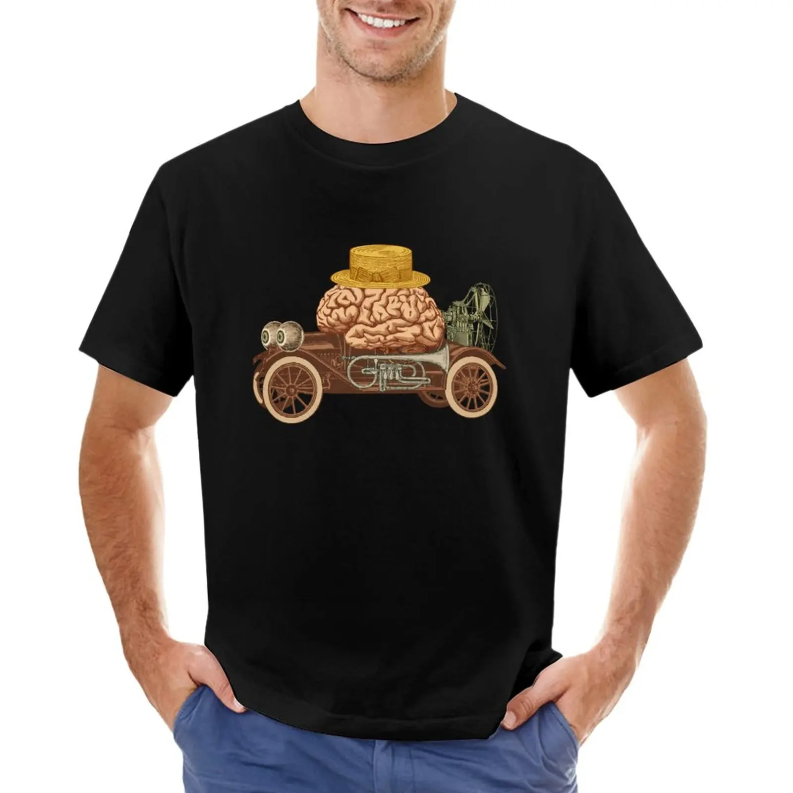 

Intelligent Car T-Shirt plus sizes kawaii clothes mens graphic t-shirts