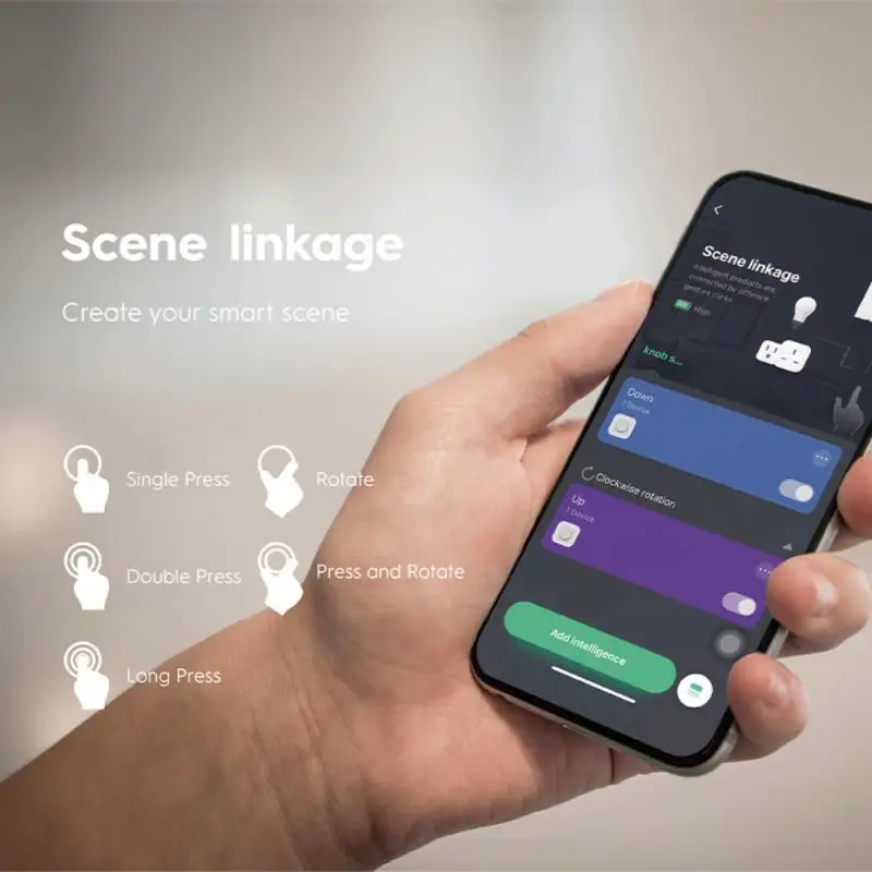 Wireless Zigbee Button Switch Tuya Smart Home Knob Switch Smart Scene Remote Controller Work With ZigBee Hub Life