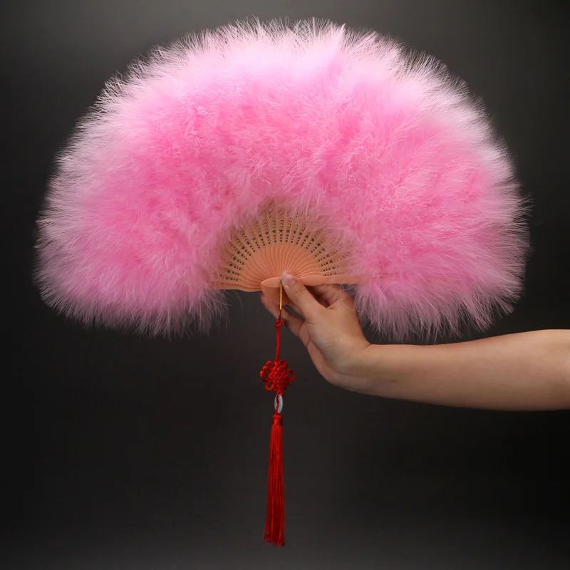 Lolita Feather Folding Fan Japanese Sweet Fairy Girl Dark Gothic Court Dance Hand Fan Art Craft Gift Wedding Party Decoration folding fan,hand fan,silk fans