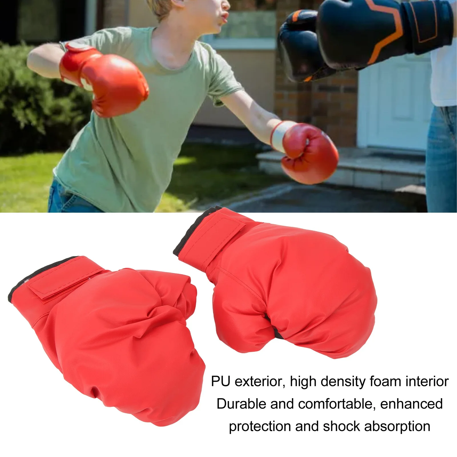 1 Pair Children Boxing Gloves Comfortable Breathable Adjustable Kids Fighting Training Punching Gloves for Boys Girls