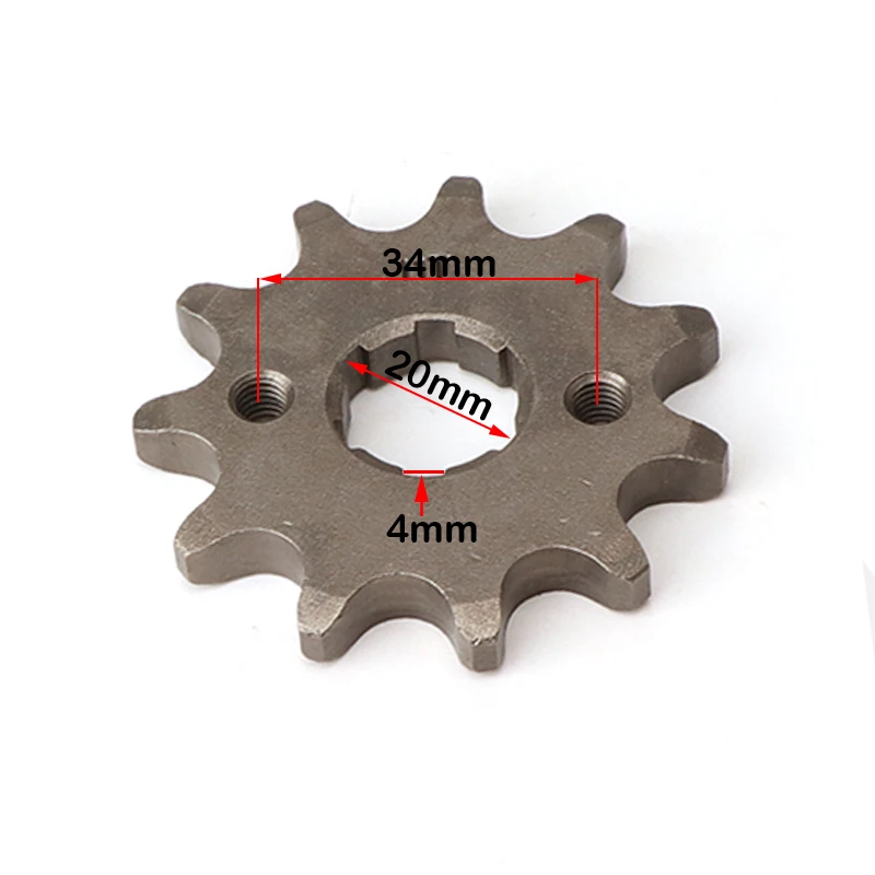 Moto motore anteriore 530 pignone 10 11 12 13 14 15 16 17 18 19 20 21T 20mm ingranaggio di trasmissione per moto Dirt Bike ATV Quad Buggy - immagine 3