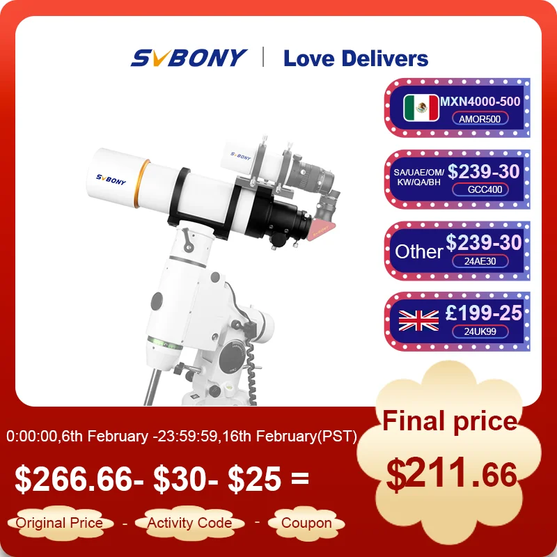 Telescopio Svbony Sv48P, Apertura 90Mm F5.5 Rifrattore Ota Per Adulti Principianti, Telescopi Per Astrofotografia Del Cielo Profondo E Astronomia Visi