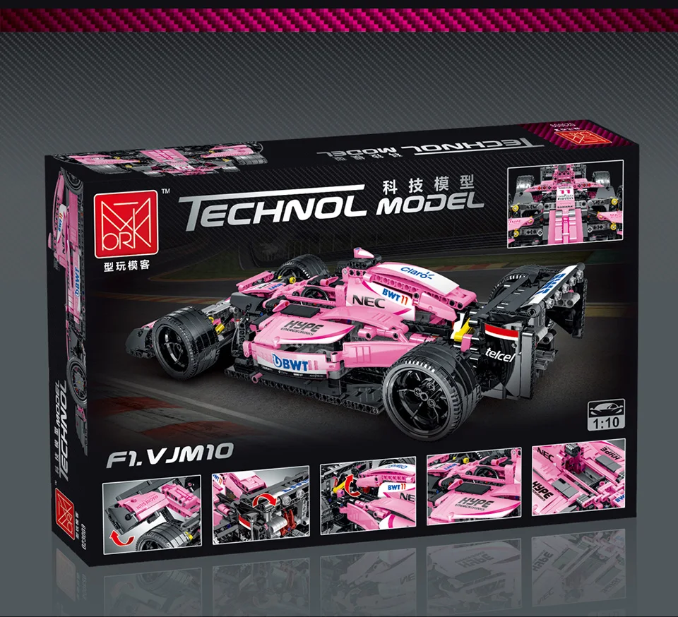 Compatible avec LEGO Technic Formula 1 Pink version