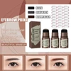 Eyebrow Powder Hairline Shadow Powder Eyebrow Stencil Kit Modified Hair Edge Filled Forehead Waterproof Long Lasting Cosmetics 1