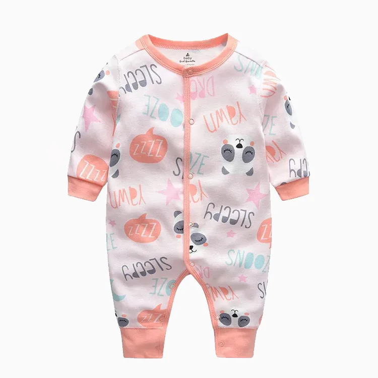 Primavera Autunno Pagliaccetto Del Bambino Stampa Del Fumetto Neonato Manica Lunga Tuta In Morbido Cotone Bambino Tuta Neonato Abiti Vestiti