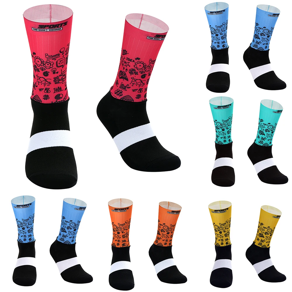 

Outdoor Socks Integral Anti Cycling Seamless Moulding Slip Camping Hiking Running Bicycle Bike Sport Socks