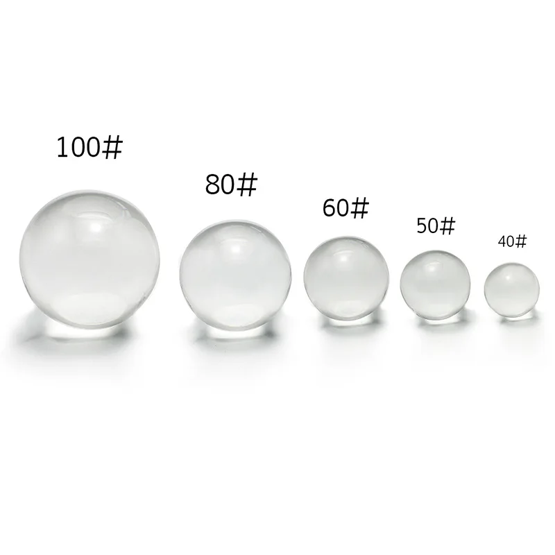 투명 크리스탈 볼 라이트 볼, 컬러 유리 볼, 홈 액세서리, 공예품, 20-100mm