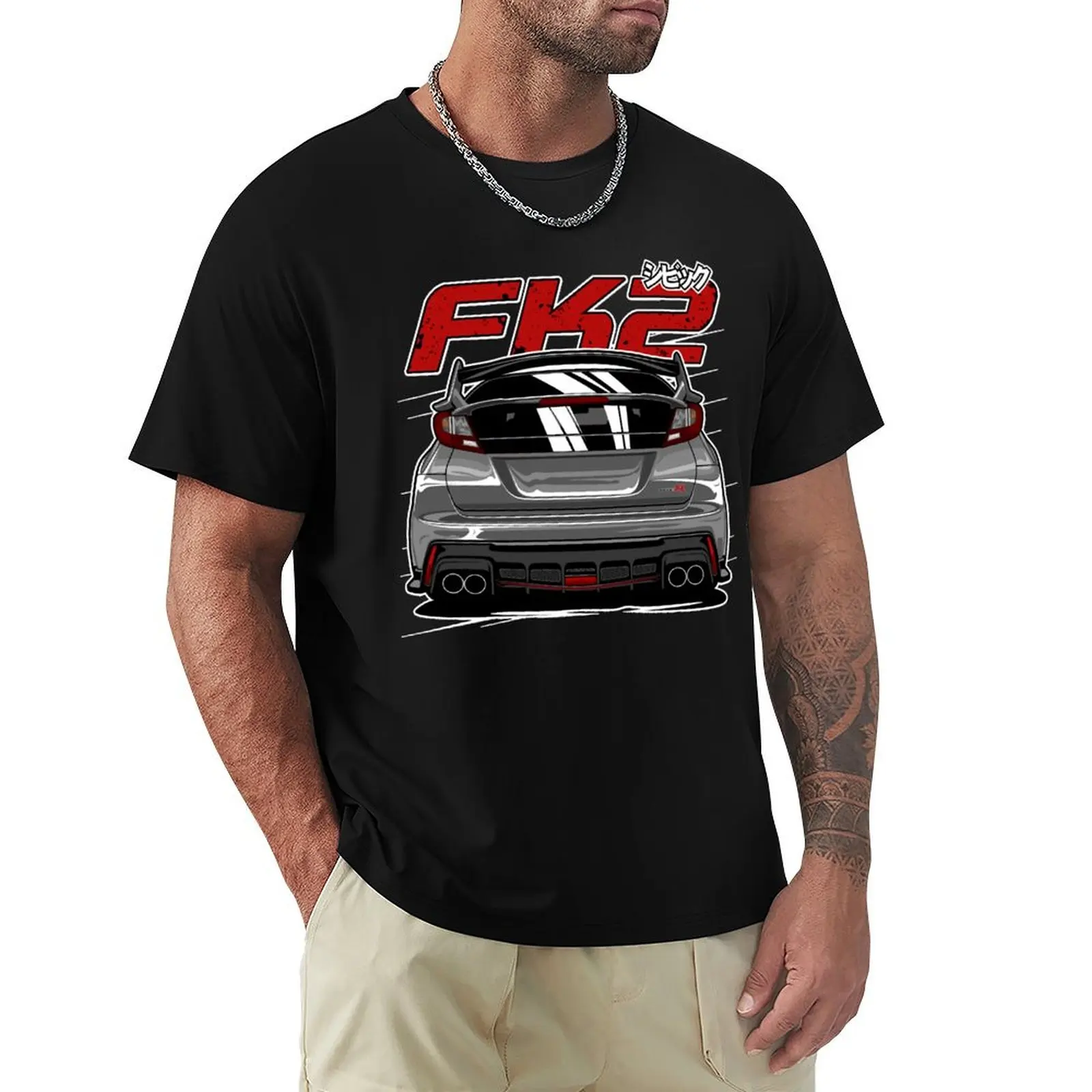 

Grey Civic FK2 Type R Essential T-Shirt anime clothes korean fashion Aesthetic clothing cute tops t shirt men