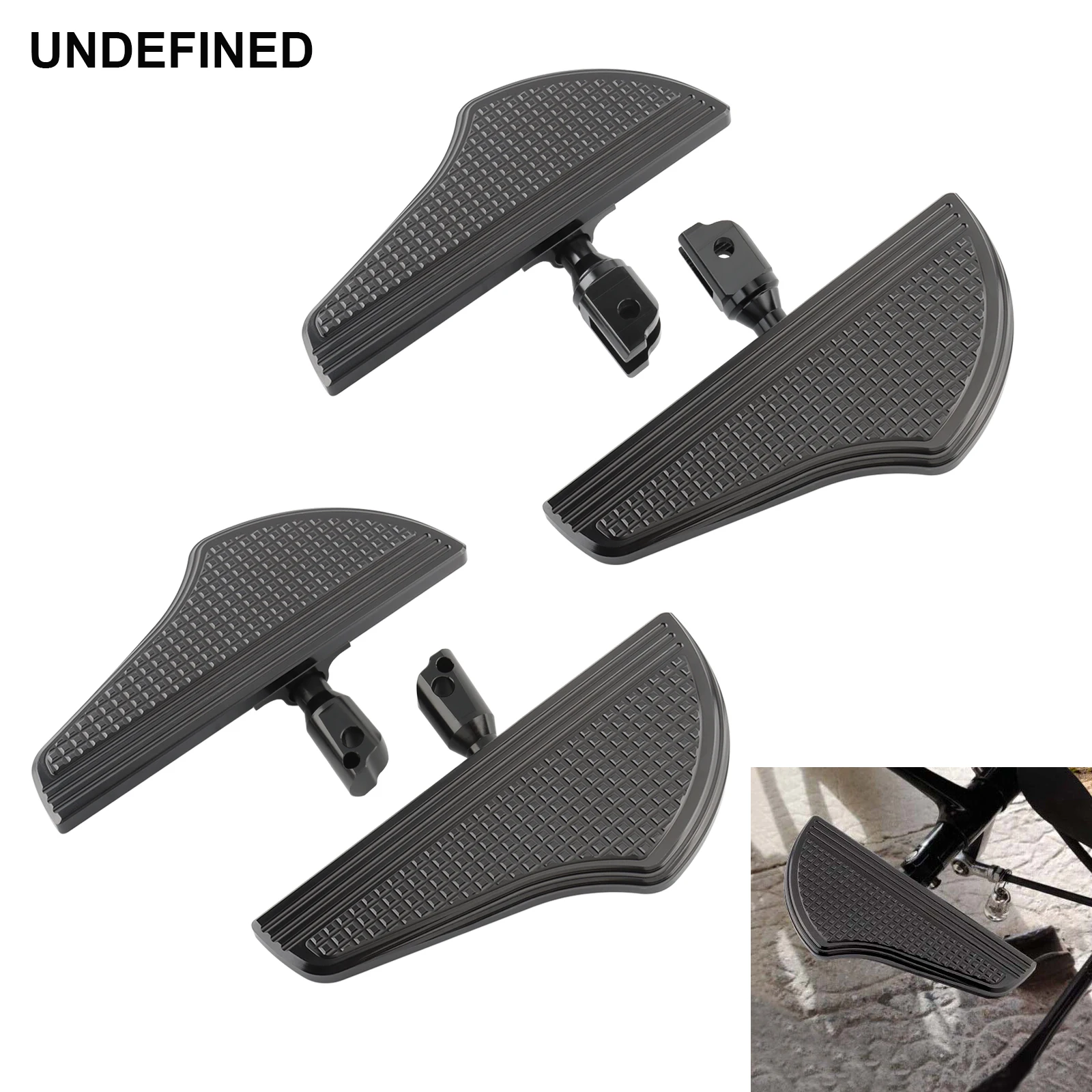 

Motorcycle Aluminum Floorboards Front Rear Foot Pegs For Harley Softail Slim Fat Boy Sport Glide Street Bob Low Rider 2018-2024