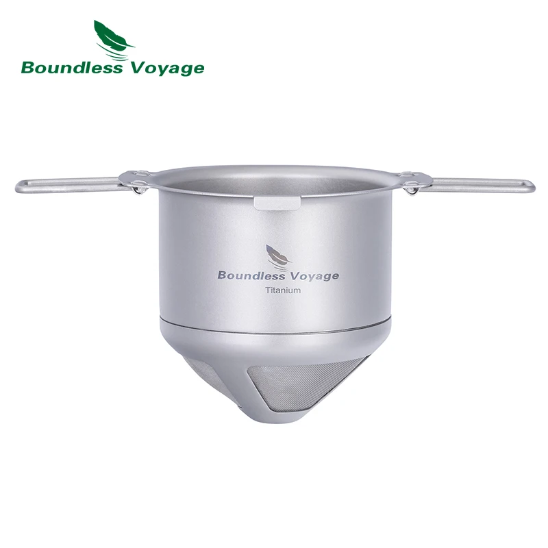 Titanium Reusable Coffee Filter Paperless Coffee Filter Metal Pour Over Maker