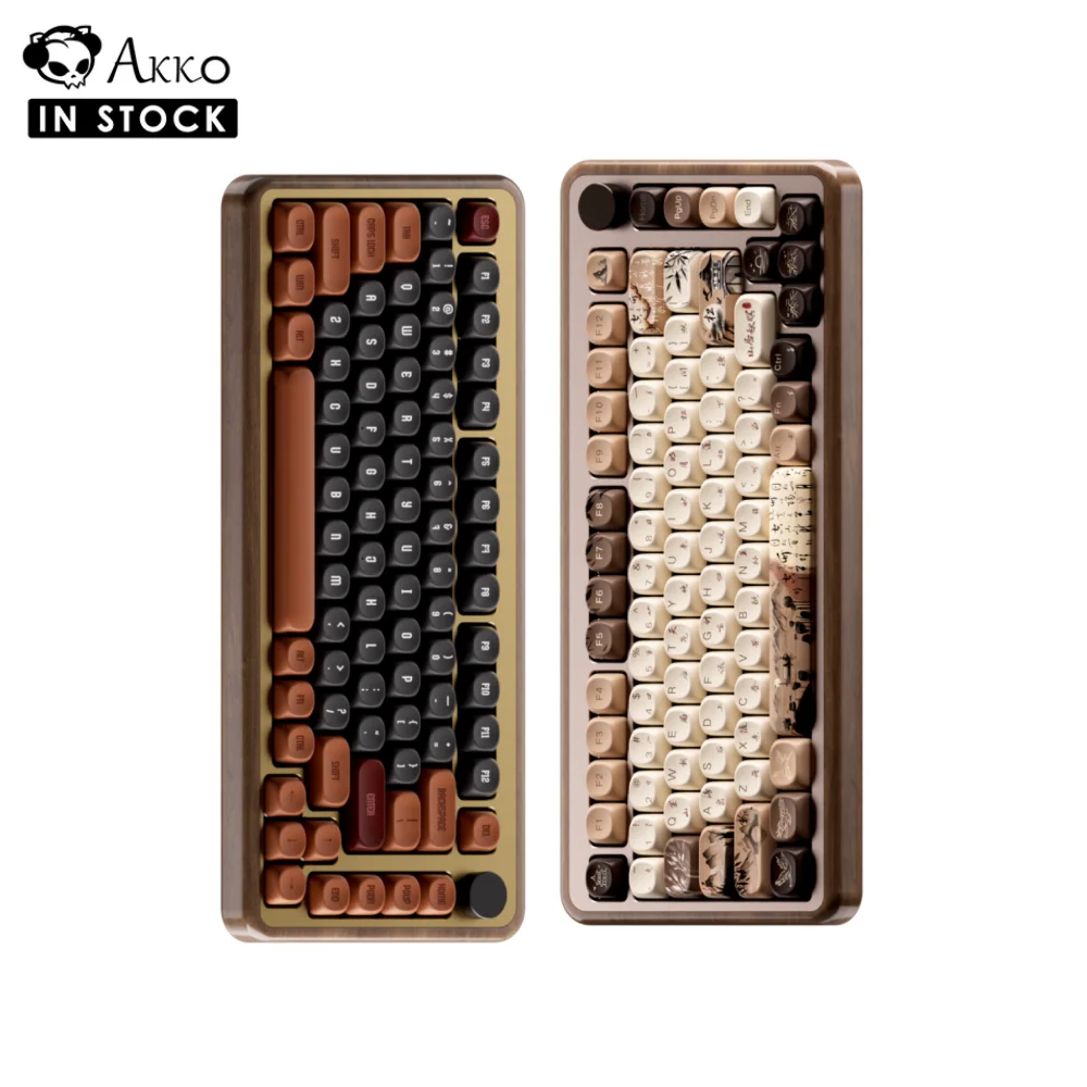 Akko MU02 75% Mountain Seclusion 木製メカニカルキーボード
