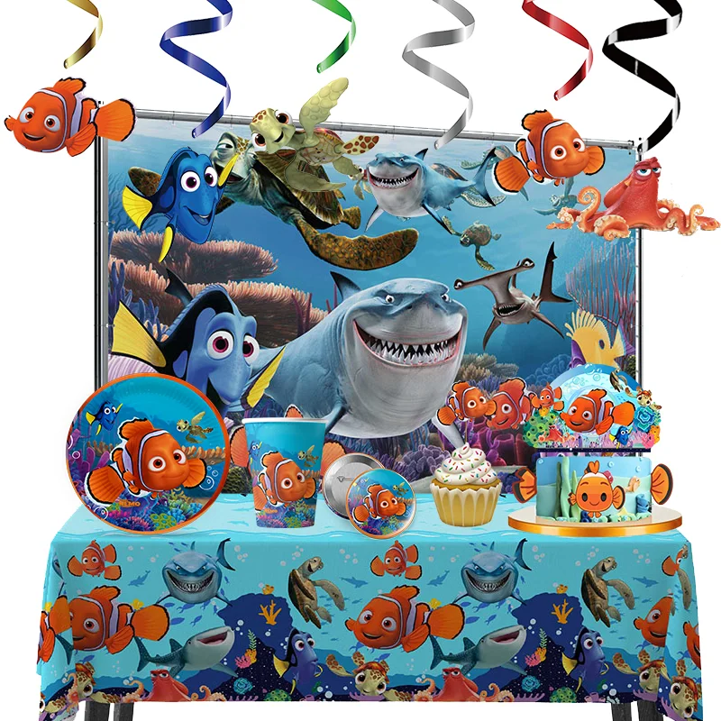 Iconic Brand Finding Nemo wedding decoratons Disposable table decoration & accessories balloon sticker Children's decorative supplies