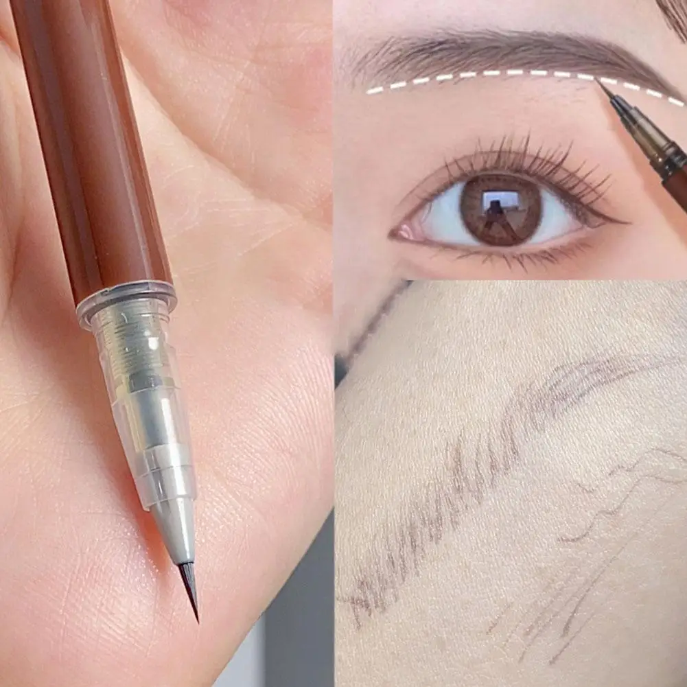 

1pcs Water Liquid Eyebrow Pencil Waterproof Long Lasting Natural Ultra Fine Eyebrow Pen Makeup Lying Silkworm Eyebrow Cosmetics