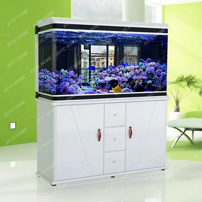 

Living Room Home Medium and Large Ecological Ornamental Glass Lazy Change Water Fish Globe