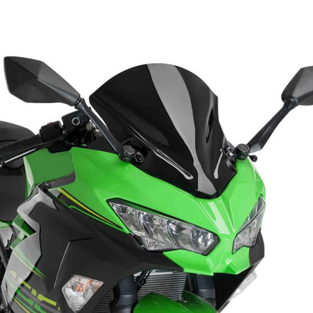 

Motorcycle Windscreen Windshield For Kawasaki ninja 400 250 Wind Deflectors Screen Visor 2018 2019 2020 2021 2022 2023