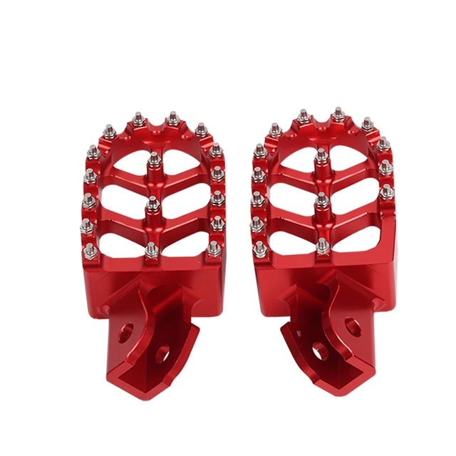 Pedane Poggiapiedi Anteriori Per Moto - In Alluminio E Gomma Antiscivolo - Foto 9