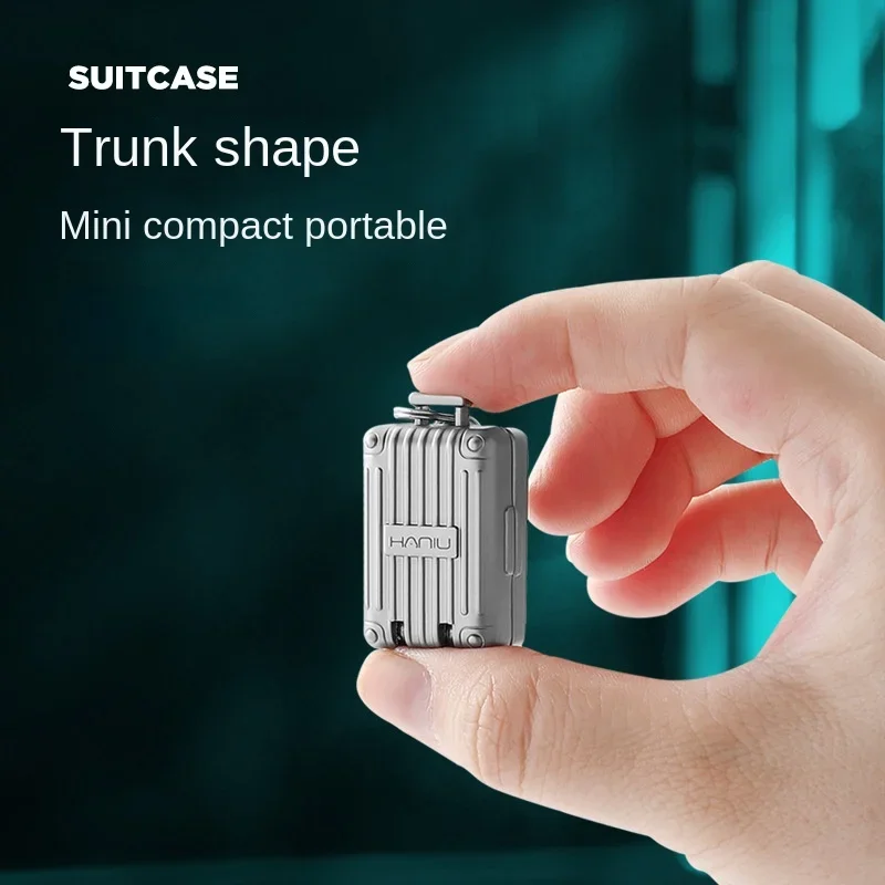 Stainless Steel Fingernail Clipper Metal Foldable Mini Nail Clipper Trim Nails Creative Luggage Compartment Keychain