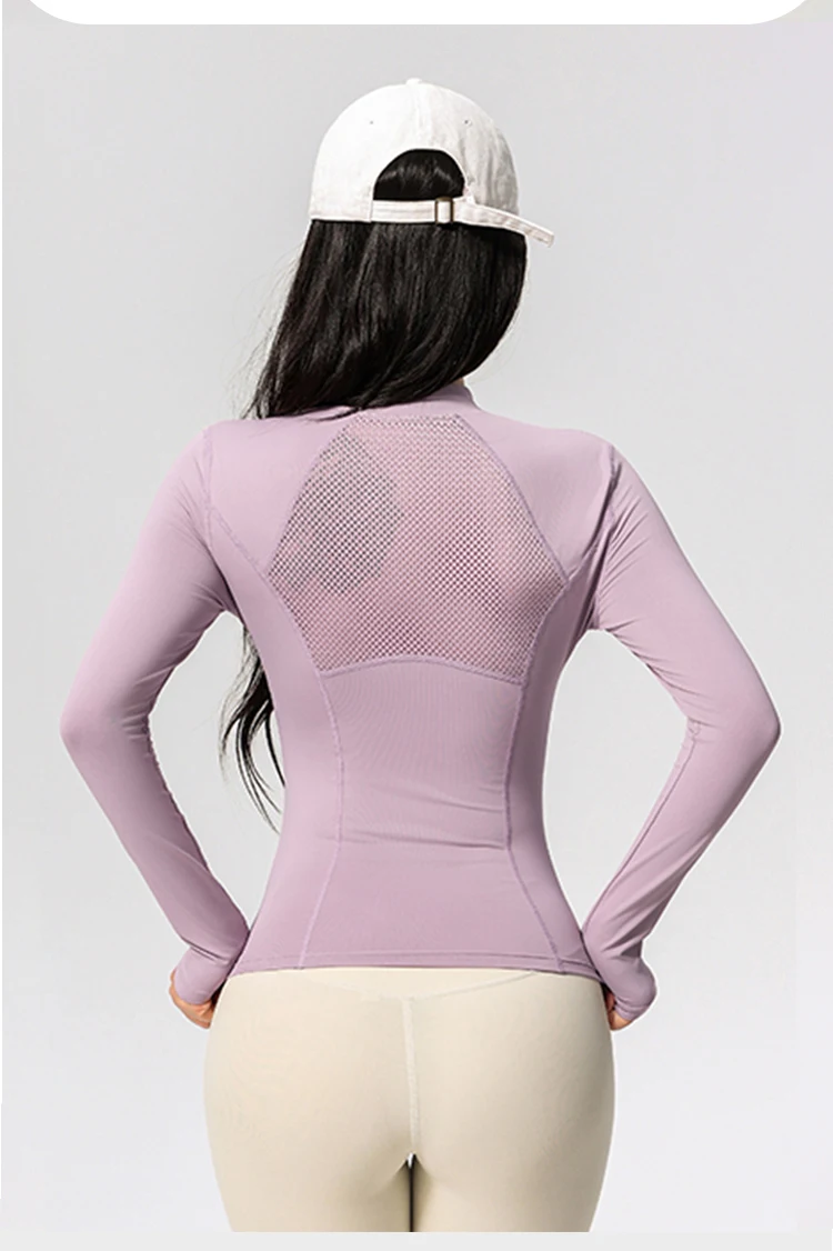Women's Long Sleeve Yoga Training T-Shirt Horse Riding Sports Fitness Active Wear Top Comfortable Breathable Workout Shirt S5c9c6b8da1d34e5fa52cf15223562d45J