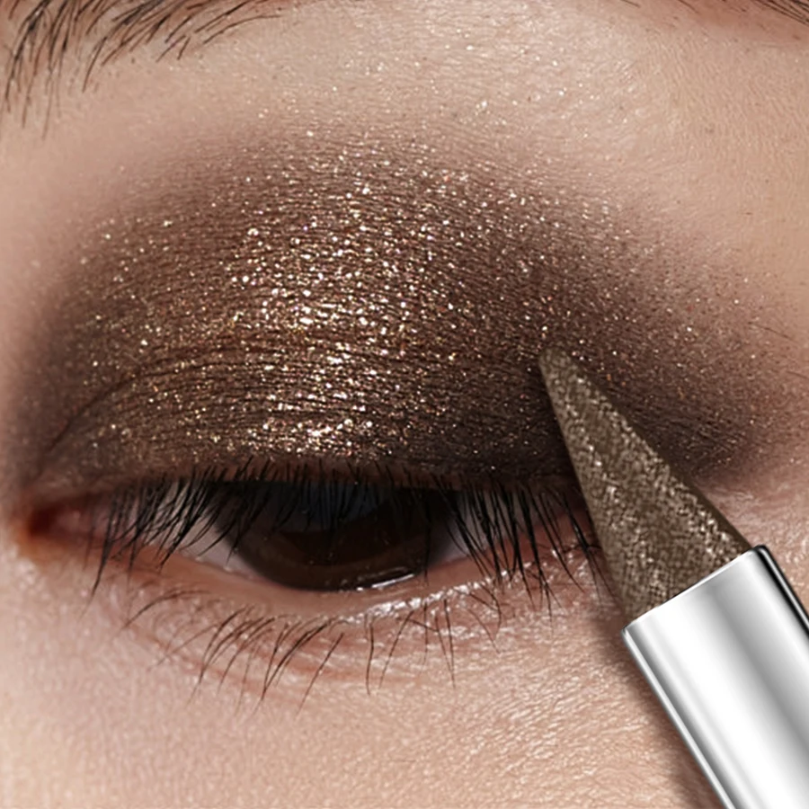 1pc Waterproof Brown Eyeshadow Sticks Long Lasting High Pigmented Shimmer Glitter Natural Eye Shadow Pencil Crayon Makeup Gifts 1 1pc Waterproof Brown Eyeshadow Sticks Long Lasting High Pigmented Shimmer Glitter Natural Eye Shadow Pencil Crayon Makeup Gifts 1