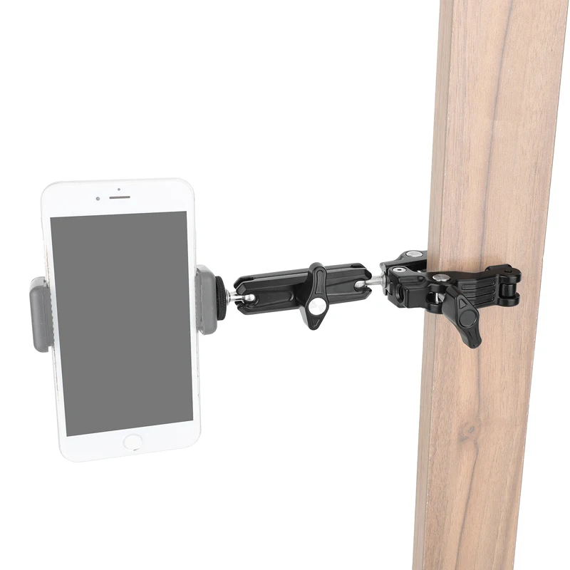 Multi-function Super Clamp with 3.5" Ball Head Magic Arm for GPS Phone Monitor V