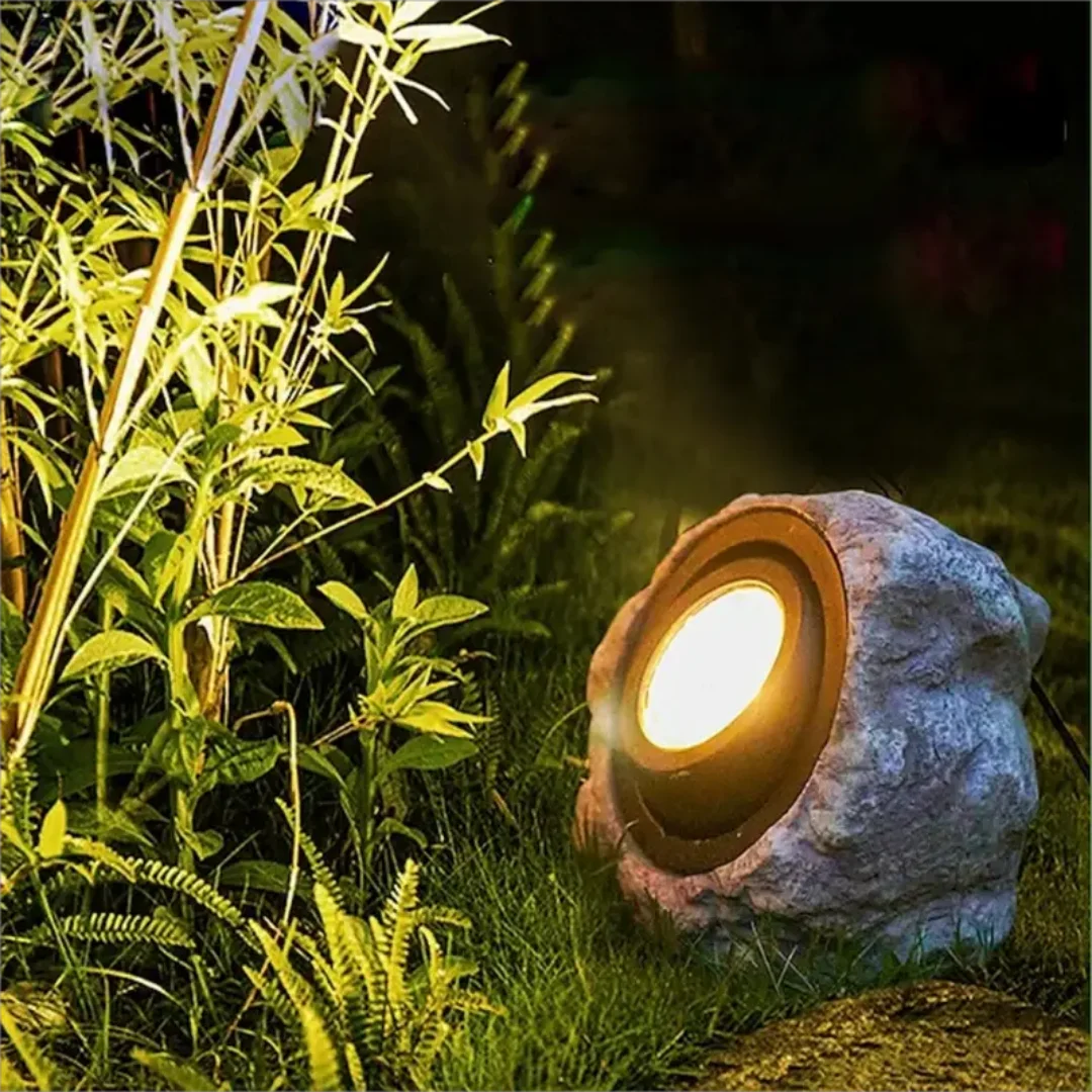 Toodour Solar Spot Lights Outdoor 2-Pack – 2 Modes, Waterproof, Warm White Landscape Lighting For Yard, Garden, Pathway & Walkway Decor