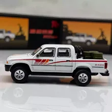 

1:64 Toyota Hilux Pickup Alloy Car Model Die-casting Metal High Simulation Children Interesting Toy Car Collection Ornament Gift