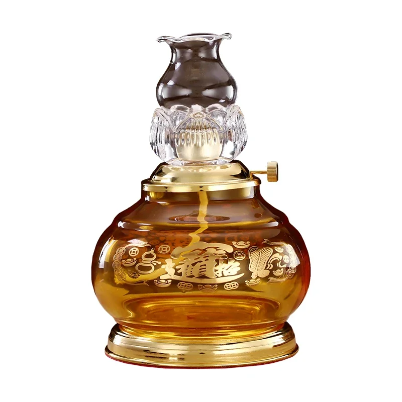 

windproof oil lampBuddha front lamp ever-bright