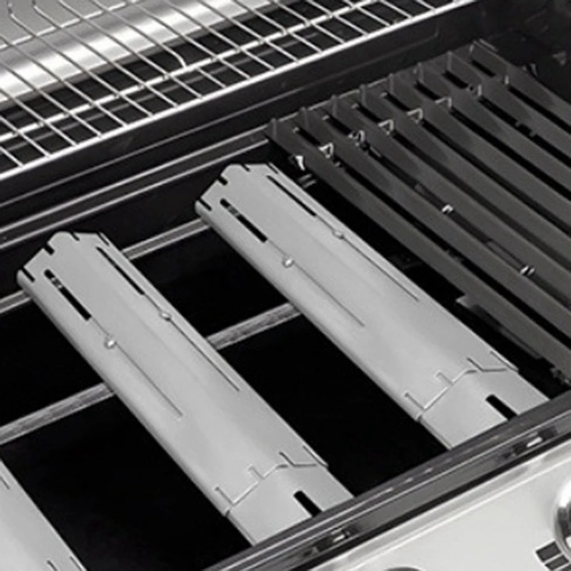 Grill heat plate shield Adjustable Stainless Steel Heat Plate BBQ Gas Grill Replacement Set