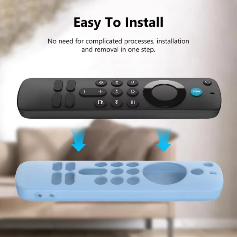 Fire TV 스틱 HD/4K용 실리콘 리모컨 보호 커버 야광형 낙하 방지 방진 케이스 보호 커버